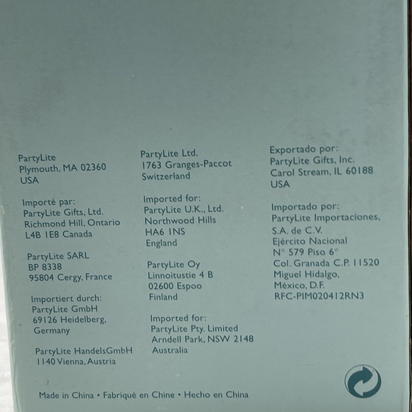 PartyLite Island Escape‎ Pillar Candle Holder New in Box Tropical Coastal Decor - Picture 4 of 11